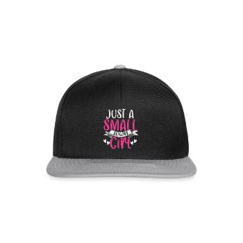 Just A Small Town Girl Village Little City Life - Snapback Cap - black/grey - Front