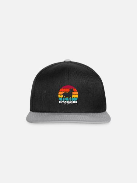 Entlebucher Sennenhundeflüsterer Retro Vintage - Snapback Cap - Schwarz/Grau