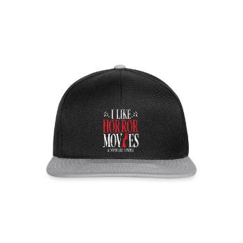 J’aime les films d’horreur et peut-être comme 3 personnes - Casquette snapback - noir/gris - Devant