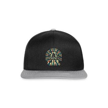 Cute Saxophonist Girl Saxophone Music Lover Saxoph - Snapback Cap - Schwarz/Grau - Vorne