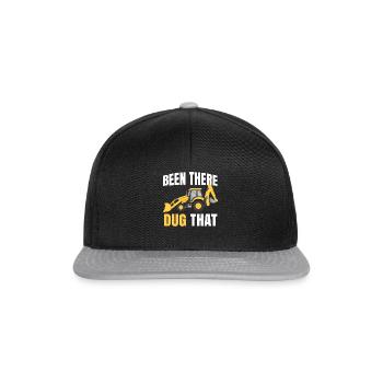 Conducteur d’excavatrice Conducteur d’excavatrice Cadeaux Hommes Construction - Casquette snapback - noir/gris - Devant