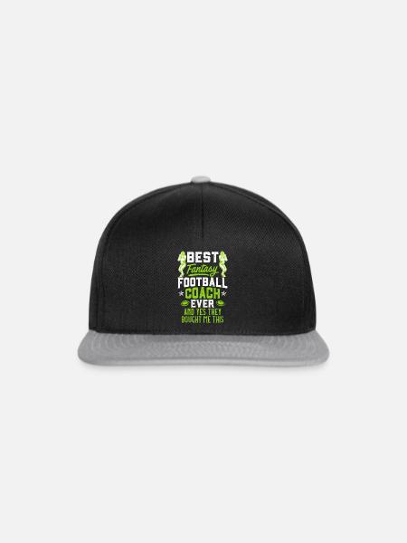 Bester Fantasy Football Coach - Snapback Cap - Schwarz/Grau