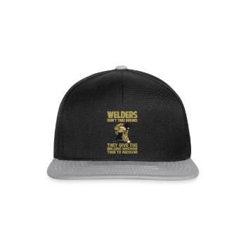 Les soudeurs ne prennent pas de pauses 2 - Casquette snapback - noir/gris - Devant