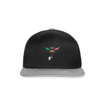 Space Travel Drone Pilot - Aerospace Drone Astrona - Snapback Cap - black/grey - Front