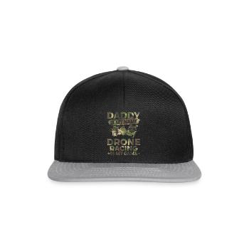 Papa est mon nom La course de drones est mon jeu - Daddy D - Casquette snapback - noir/gris - Devant
