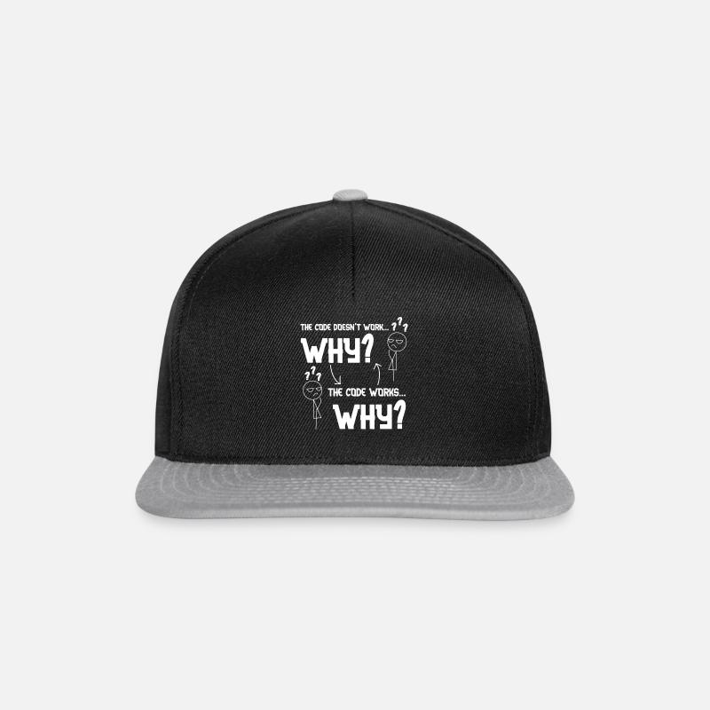 Koden fungerar inte? Yrke Programmerare - Snapbackkeps - svart/grå