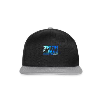 Skiing Life Ski Winter Alpine Sport Snow - Snapback Cap - Schwarz/Grau - Vorne