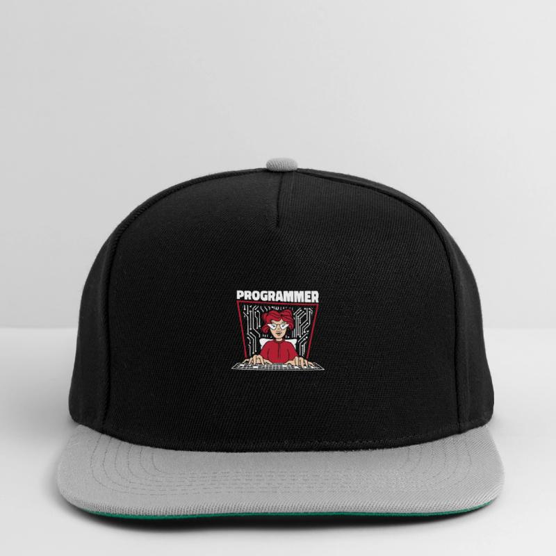 Entwickler Coder Programmierer Mädchen Snapback Cap