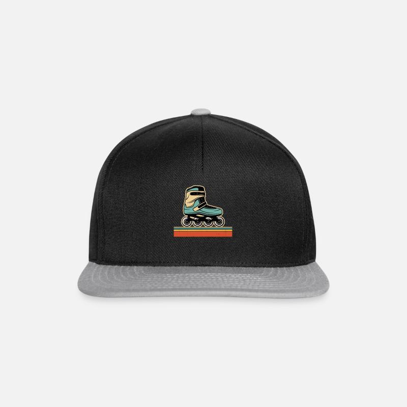 Inline Skating Inline Skating Gift - Snapback Cap - black/grey