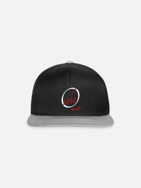 O Sole Mio - Snapback Cap - Schwarz/Grau