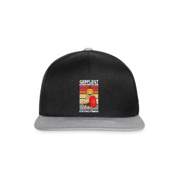 Gepflegt Einen Hinter Die Rüstung Römern - Snapback Cap - Schwarz/Grau - Vorne