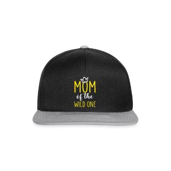 Maman Of The Wild One Anniversaire 1er Légendaire - Casquette snapback - noir/gris - Devant