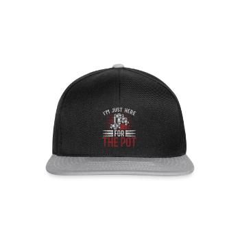 Dans le tournoi Just Here For The Pot Poker Cards - Casquette snapback - noir/gris - Devant