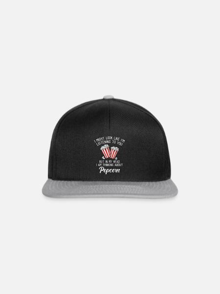 Popcorn - Snapback Cap - Schwarz/Grau