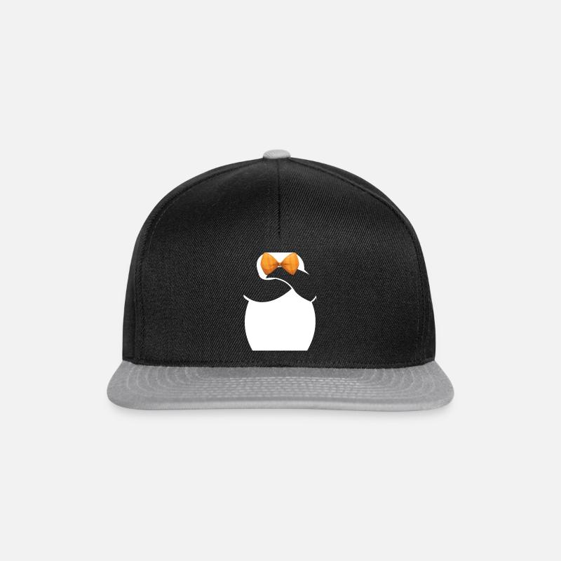 Penguin Costume with Bow Tie Carnival - Snapback Cap - black/grey
