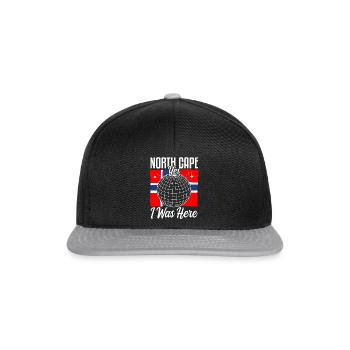 Nordkap/ North Cape team Round trip design - Snapback Cap - black/grey - Front