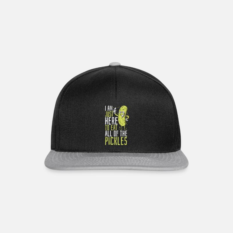 Concombre Concombre Concombre Concombre Aneth alimentaire - Casquette snapback - noir/gris