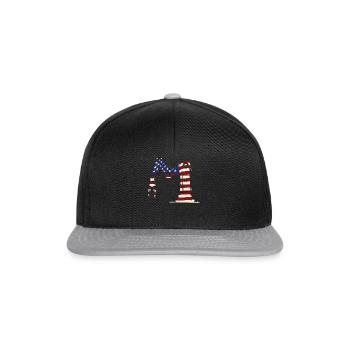 Ingénieur en robotique robotique américain - Casquette snapback - noir/gris - Devant