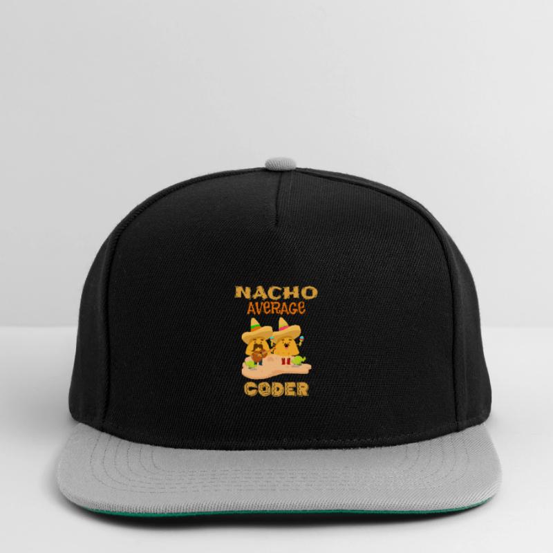 Nacho Average Coder Funny Coding Humor Joke Saying Snapback Cap
