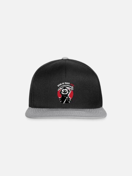 Bevor du fragst: Nein - Snapback Cap - Schwarz/Grau
