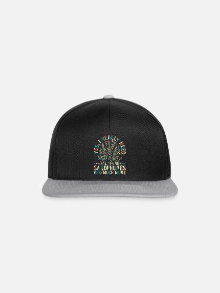 Yes, I Really Need All These Saxophones - Saxophon - Snapback Cap - Schwarz/Grau