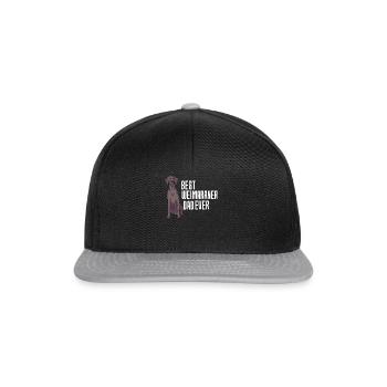 Weimaraner - Snapback Cap - Schwarz/Grau - Vorne