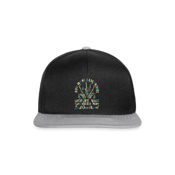 De combien de saxophones un saxophoniste a-t-il besoin ? Saxop - Casquette snapback - noir/gris - Devant