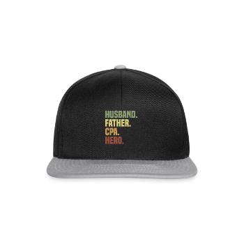 Cpa Buchhaltung Examen Steuer - Snapback Cap - Schwarz/Grau - Vorne