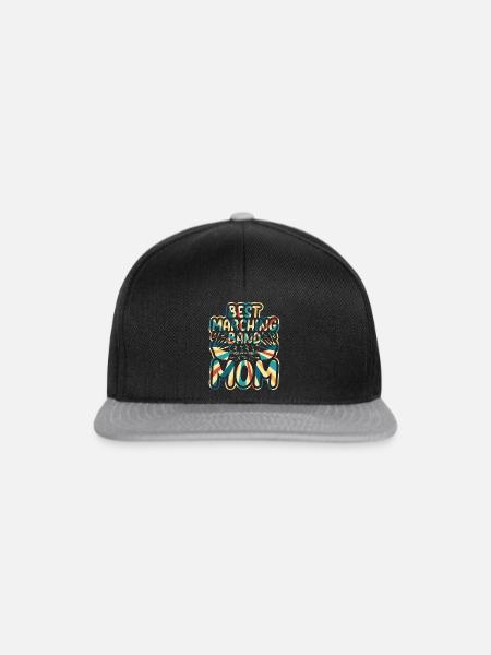 Bagpiper Bagpipe Player Mama - Best Marching Band - Snapback Cap - Schwarz/Grau