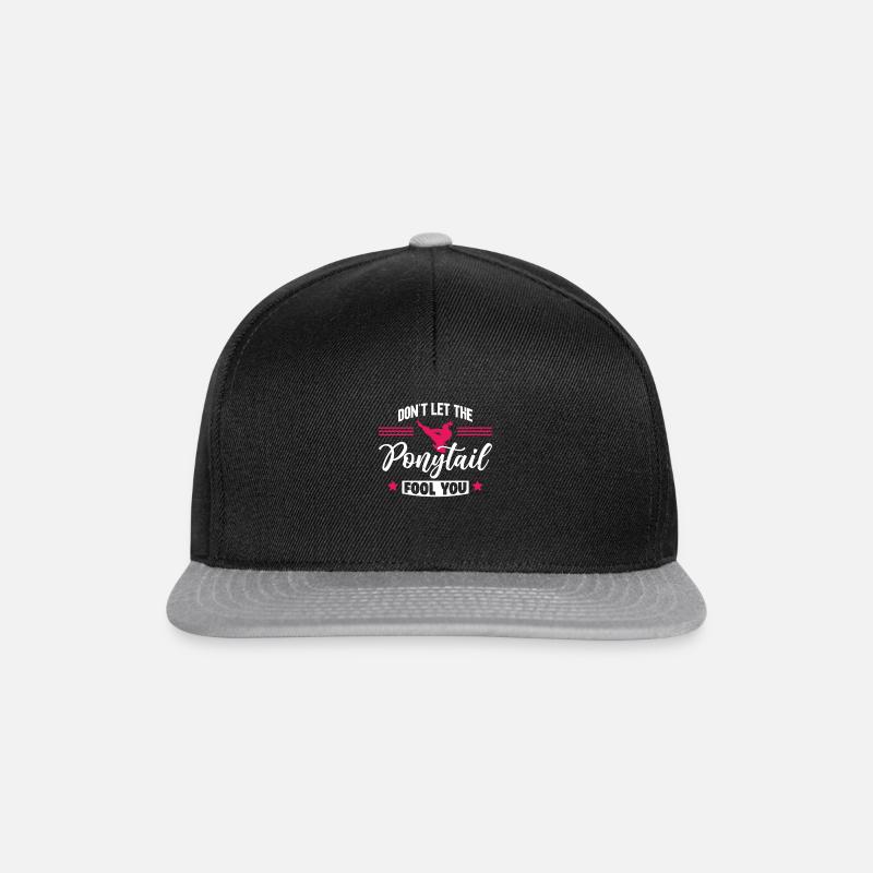 Don't Let Ponytail Fool You | Karate - Snapback Cap - black/grey