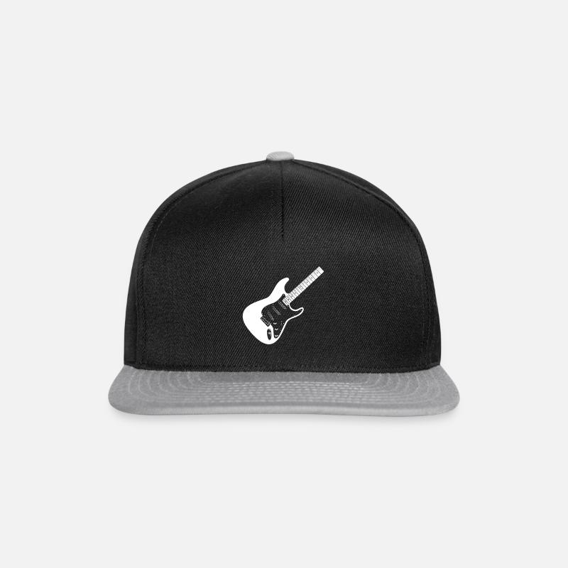 Gitarre - Snapback Cap - Schwarz/Grau