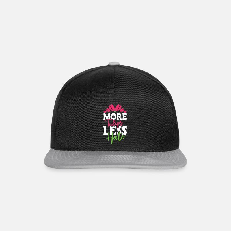 Tulipes Tulipes mignonnes - Casquette snapback - noir/gris