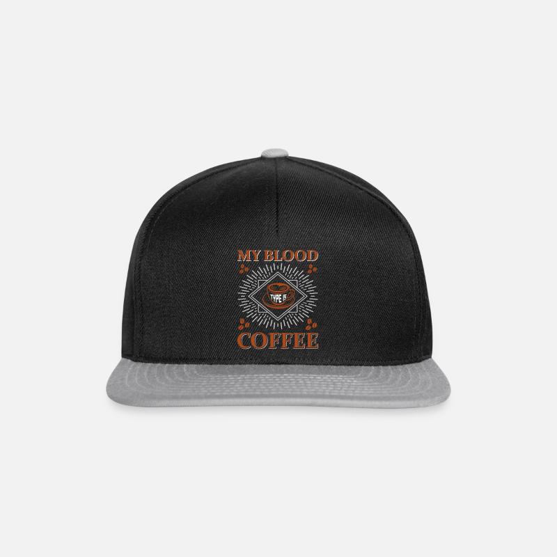 Coffee Blood - Snapback Cap - Schwarz/Grau