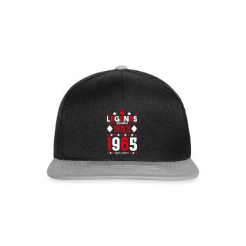 birthday gift March 1965. card games . - Snapback Cap - black/grey - Front