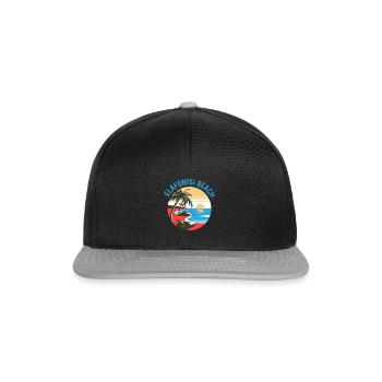 Elafonisi Beach - Snapback Cap - black/grey - Front