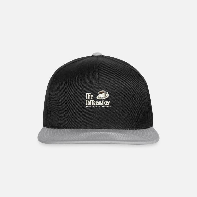 The Coffeemaker Espresso Cappuccino Coffee Barista - Snapback Cap - black/grey