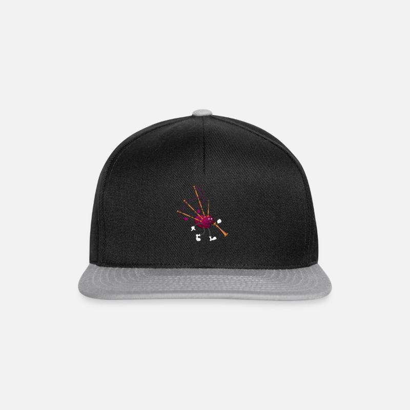 Bagpipe Musician Bagpiper - Funny Bagpipe Player - Snapback Cap - Schwarz/Grau