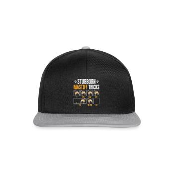 Mastiff Chien Vieux Mastiff anglais - Casquette snapback - noir/gris - Devant