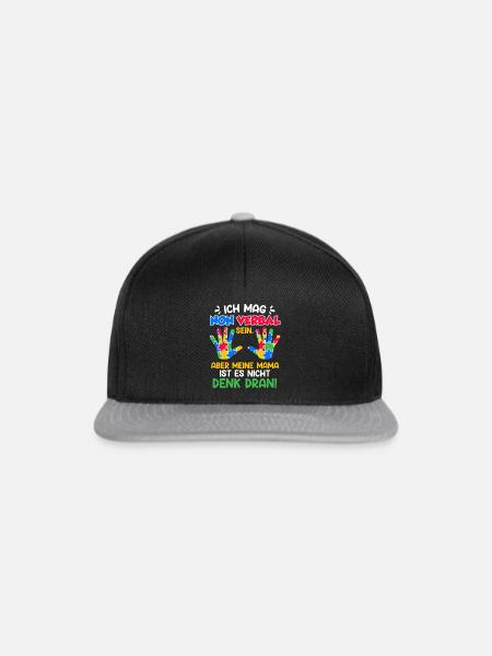 Autismus Bewusstsein autistisches Kind - Snapback Cap - Schwarz/Grau