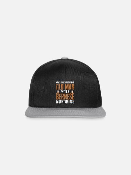 Berner Sennenhund - Snapback Cap - Schwarz/Grau
