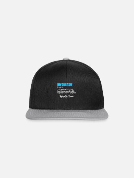 Scheidungsparty Finally Divorced Scheidung - Snapback Cap - Schwarz/Grau