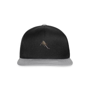 Dragon de Komodo I Motif de dragon de Komodo pour reptiles - Casquette snapback - noir/gris - Devant