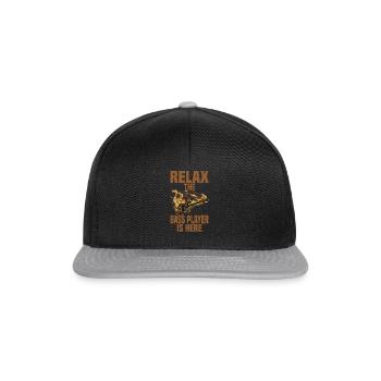 Bass Guitarist Guitar Music Bassist Instrument - Snapback Cap - black/grey - Front