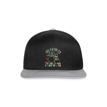 Une journée sans jouer de la batterie dont je n’ai aucune idée - Drumm - Casquette snapback - noir/gris - Devant