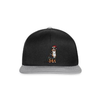 Berner Sennenhund - Snapback Cap - Schwarz/Grau - Vorne