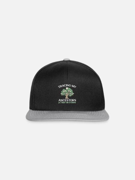 Genealogie Ahnenforschung Ahnenforscher - Snapback Cap - Schwarz/Grau