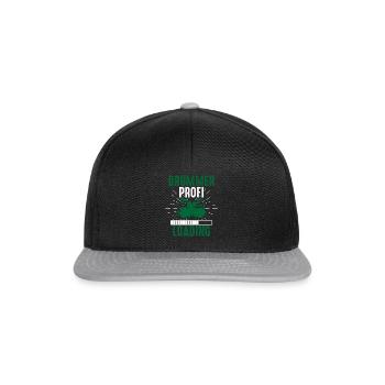 Batteur Professionnel Chargement Funny Drum Player - Casquette snapback - noir/gris - Devant