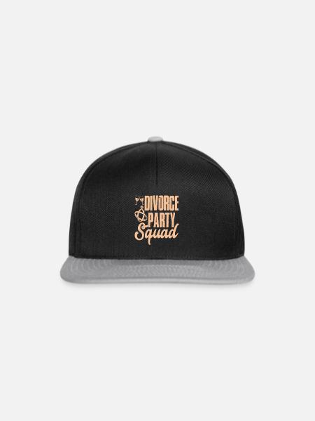 Scheidungsparty Endlich Geschieden Scheidung - Snapback Cap - Schwarz/Grau