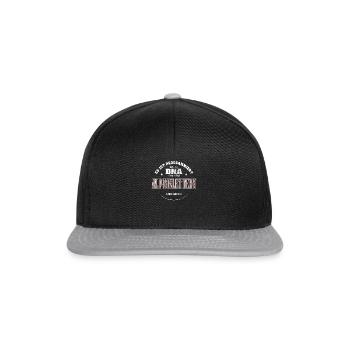 Es ist in meiner DNA ich muss zum ALPINKLETTERN - Snapback Cap - Schwarz/Grau - Vorne