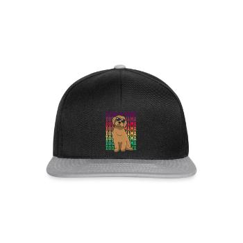 Women Doodle Mama Labradoodle Goldendoodle - Snapback Cap - black/grey - Front